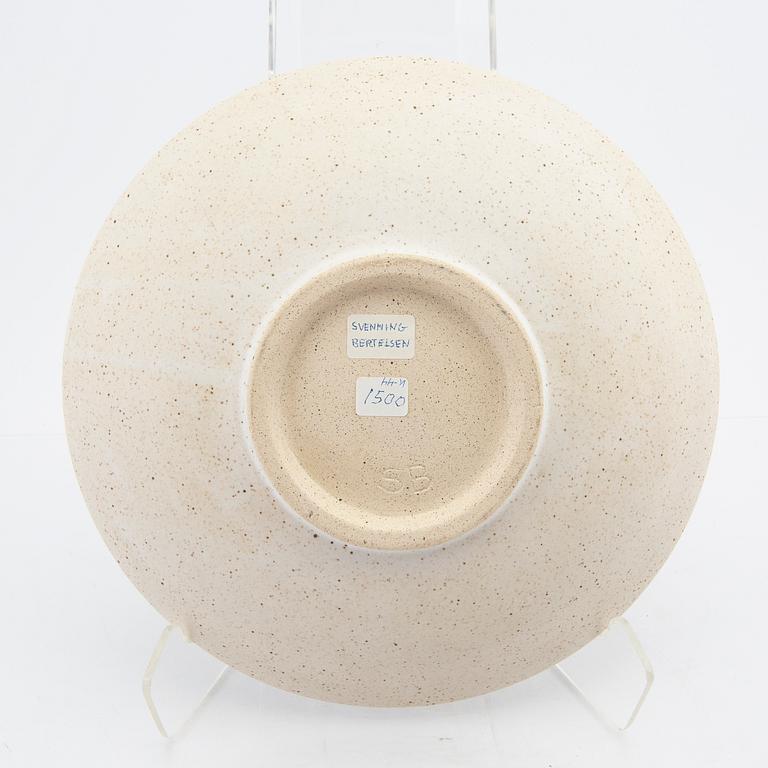 Svenning Bertelsen vase and dish signed own workshop.