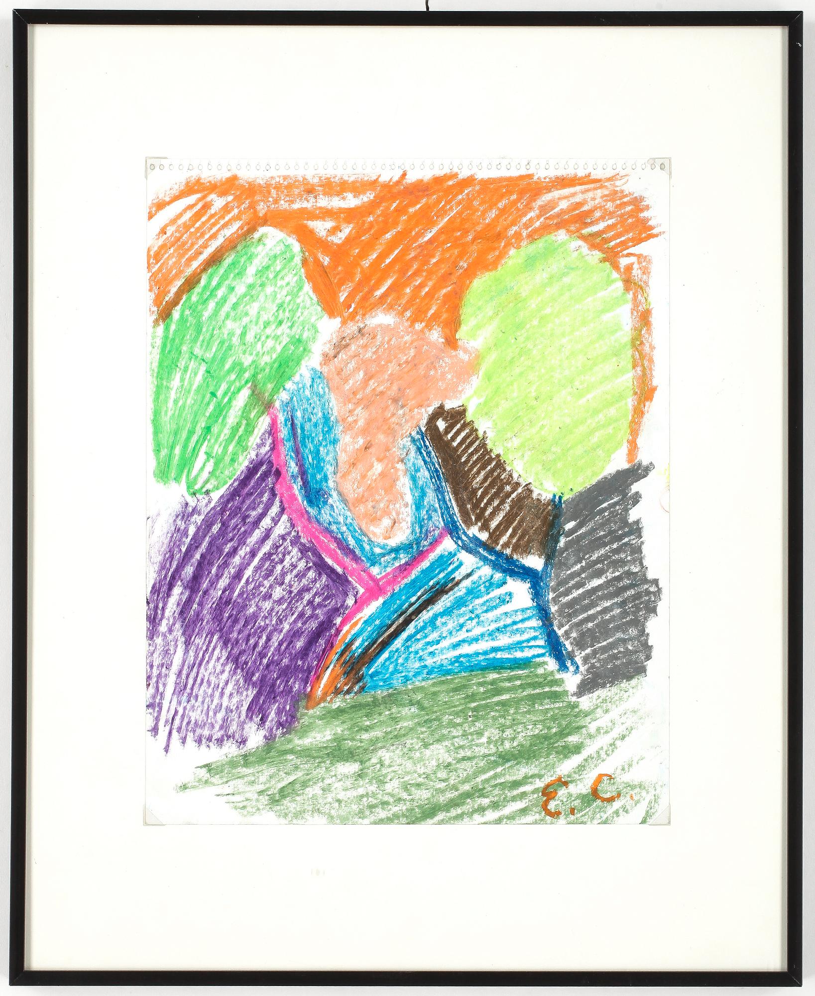 ERLAND CULLBERG, pastell, signerad.