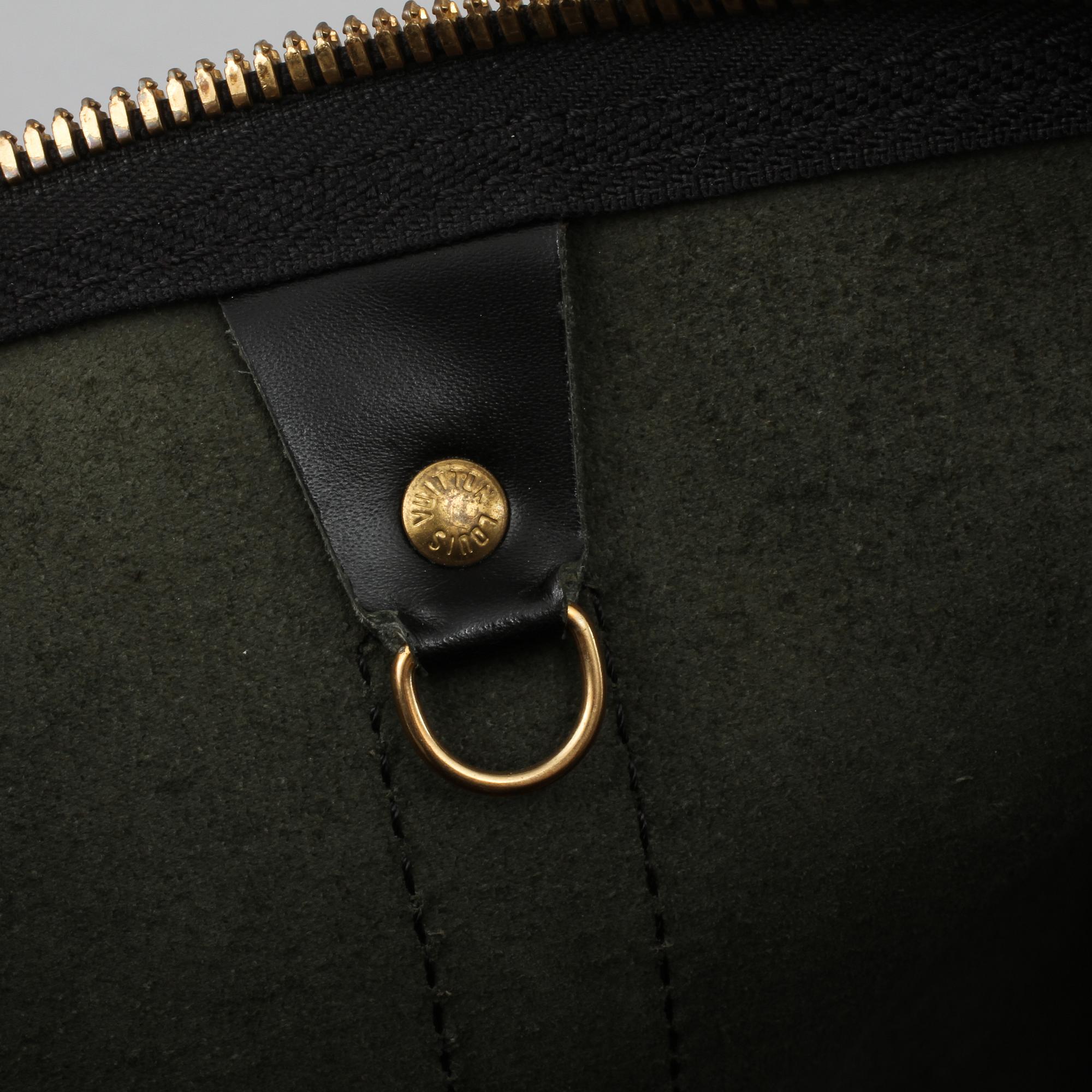 VÄSKA, "Keepall 55 Epi Black", Louis Vuitton,
