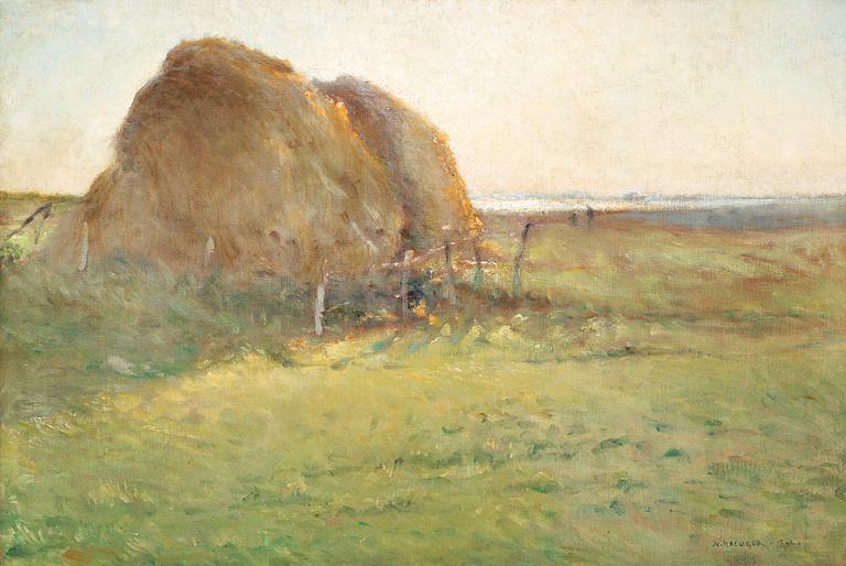 Nils Kreuger, "Halmstackar" (Haystacks).