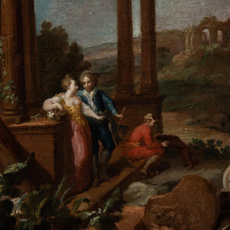 Pieter Angellis, hans krets, 1700-tal, olja på duk.