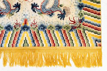 Matta semiantik silke Kina, ca 185 x 122 cm.