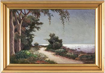 OSKAR BERGMAN, olja på duk. Signerad.