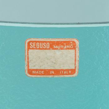 A SEGUSO VETRI D'ARTE MURANO GLASS VASE, 1950-60-tal.