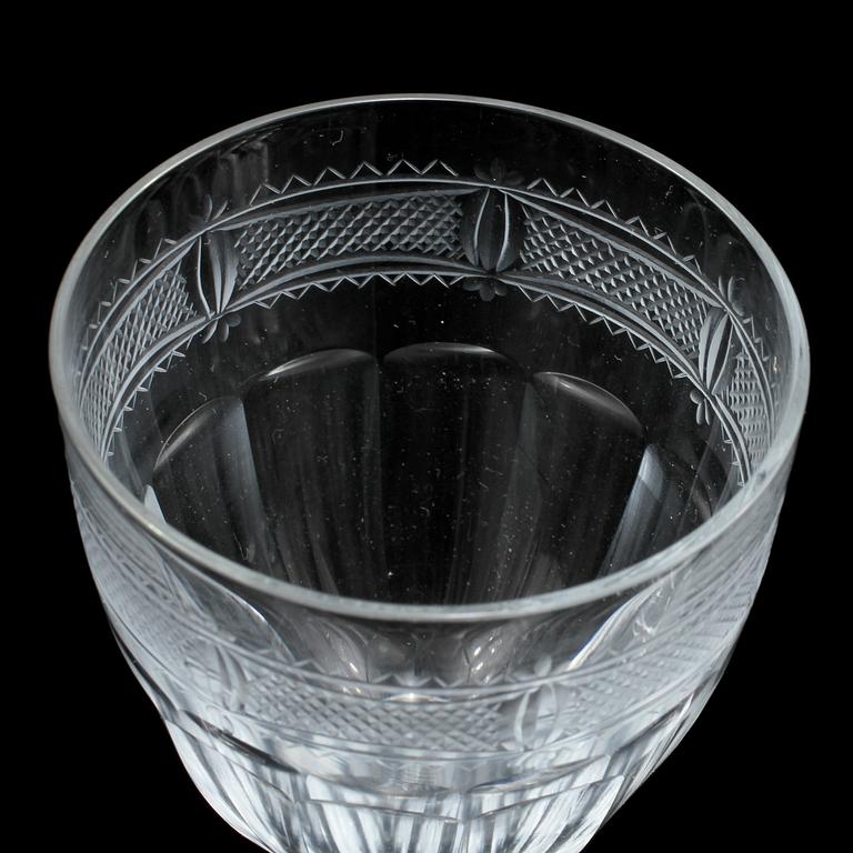 SERVISDELAR, 79 st, glas, "Hörningsholm", Gerda Strömberg, Strömbergshyttan, 1900-talets andra hälft.