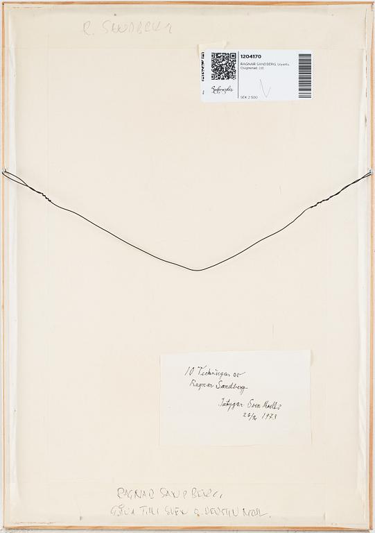 RAGNAR SANDBERG, blyerts. Osignerad.