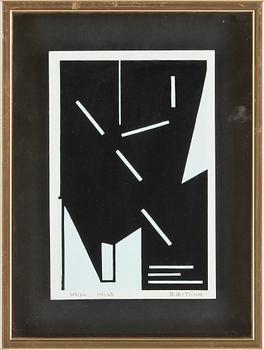 OLLE BAERTLING, färgserigrafi. Signerad och daterad 1967-68. Numrerad 208/300.