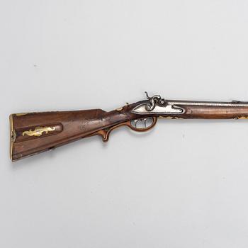 Percussion rifle converted from flintlock, Franz Steskal, Austria, late 18th century.