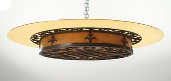 TAKPLAFOND, art decostil, 1900-talets första hälft. Diam 80.