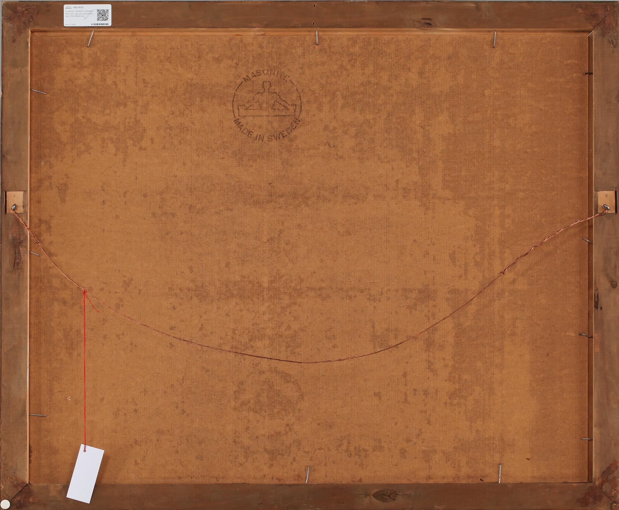 CLAUDE JOSEPH VERNET, hans art, olja på duk, 1700/1800-tal.