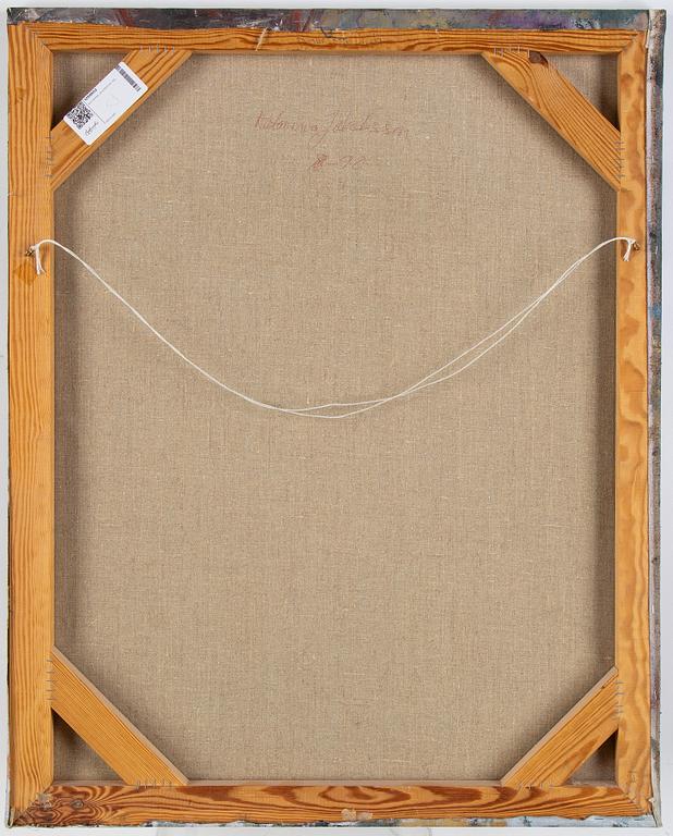 Katarina Jakobsson, olja på duk, signerad och daterad -90 a tergo.