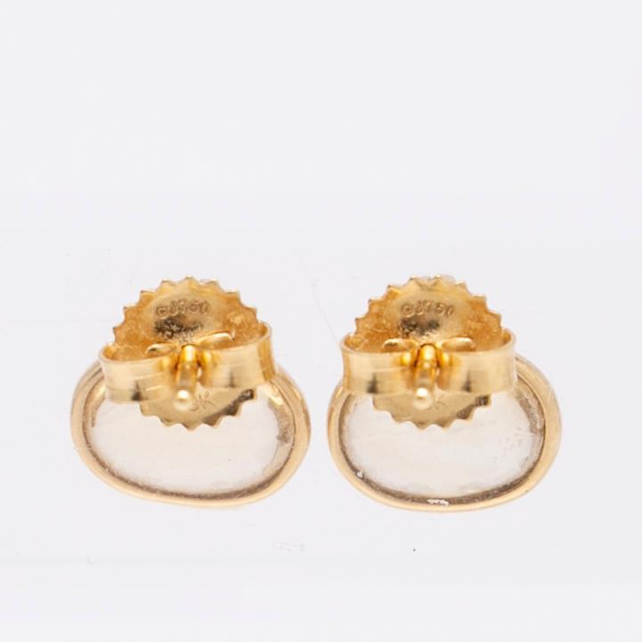 Vivianna Torun Bülow-Hübe, Earrings, a pair, "Savannah", 18K gold with citrines.