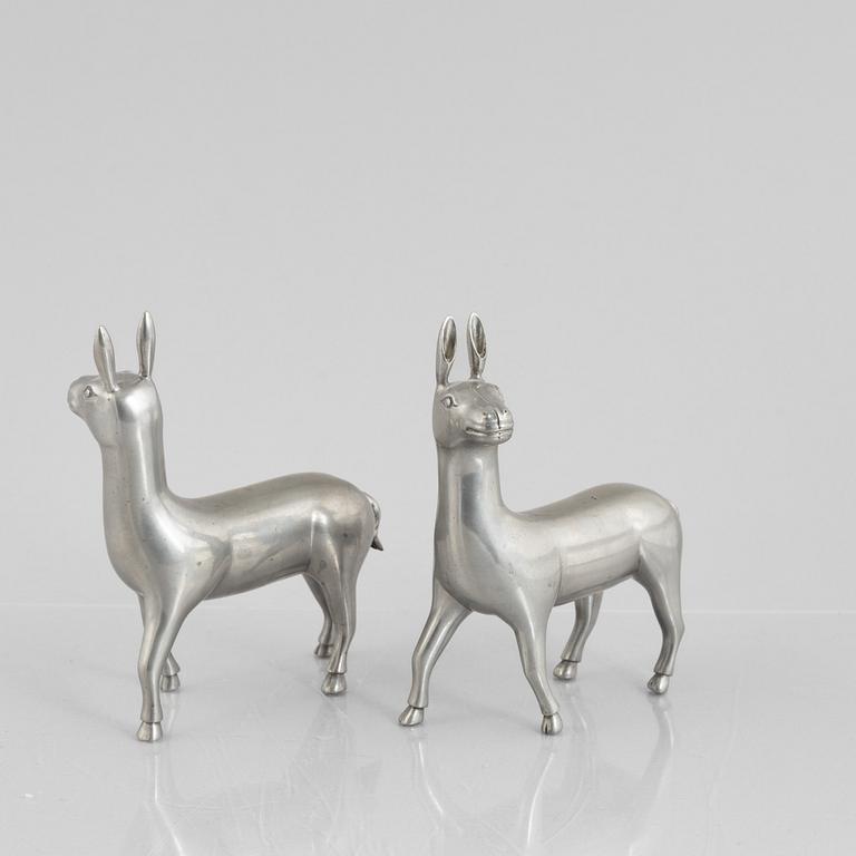 Estrid Ericson, a pair of pewter sculptures, Firma Svenskt Tenn, Sweden.