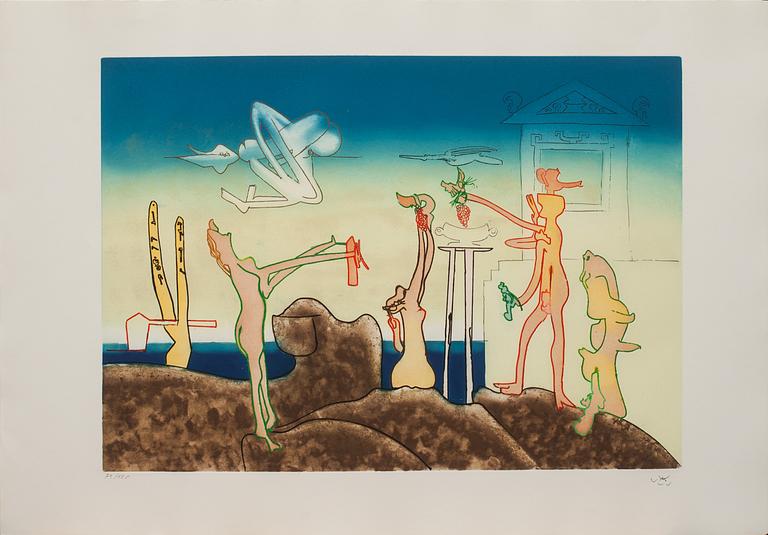 ROBERTO MATTA, 10 st, mapp. "L'Arc, obscure des heures". Signerade och numrerade 73/125. Utgiven av Multiplicata S.A.