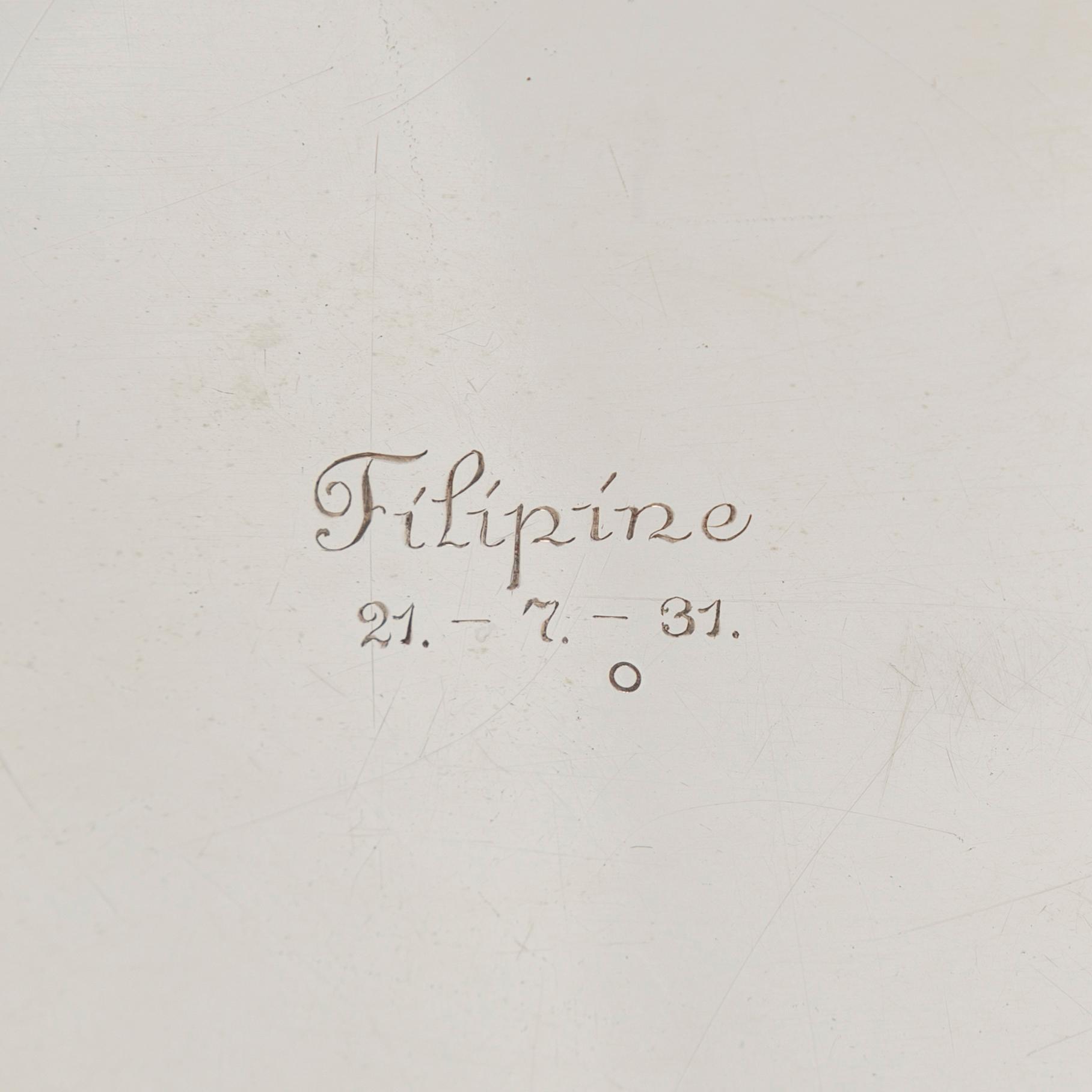 A Danish Rococo-Style Silver Tray, Copenhagen 1916.