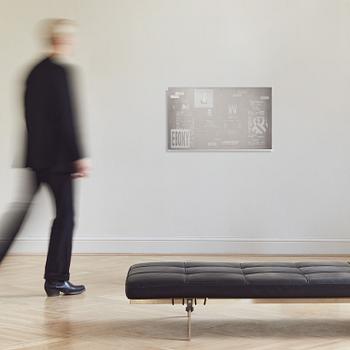 Ilja Karilampi, 'Ebony'. Signed and dated 2015 verso. Engraved aluminum 60 x 100 cm...