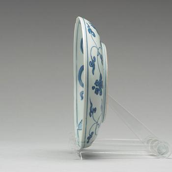 A set of nine blue and white dishes, Ming dynasty, Wanli (1572-1623).