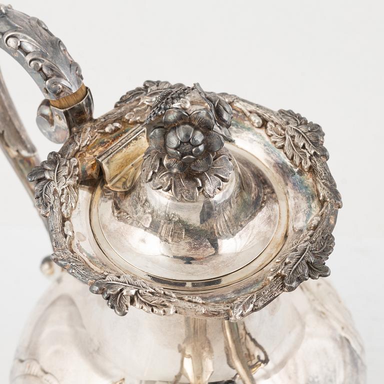 Coffee service, 3 pieces, silver, GAB, Stockholm, 1920-1928.