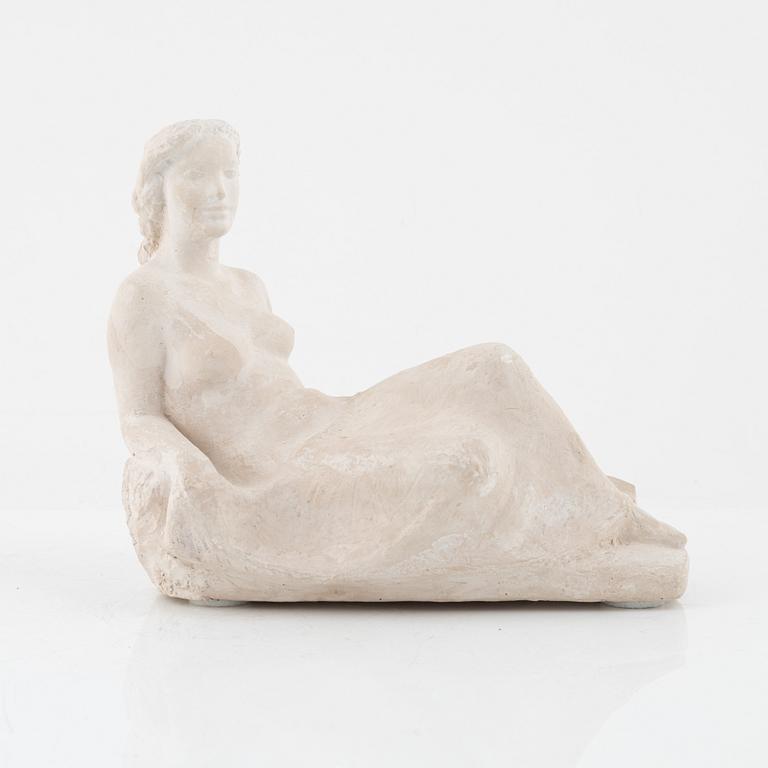 David Wretling, skulptur, osignerad, bemålad gips.