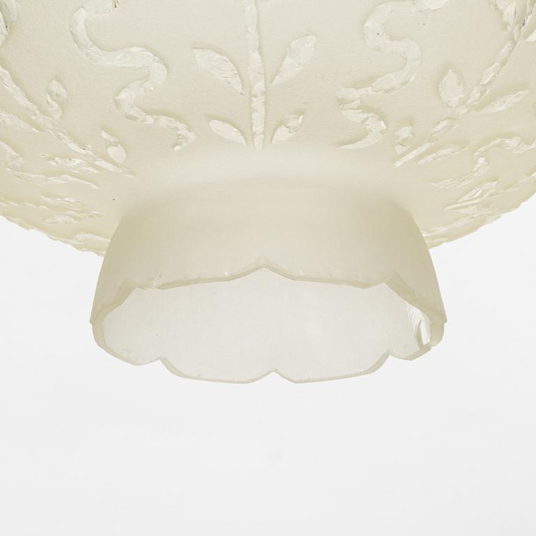 A pair of Swedish Modern ceiling lamps, 1940's.