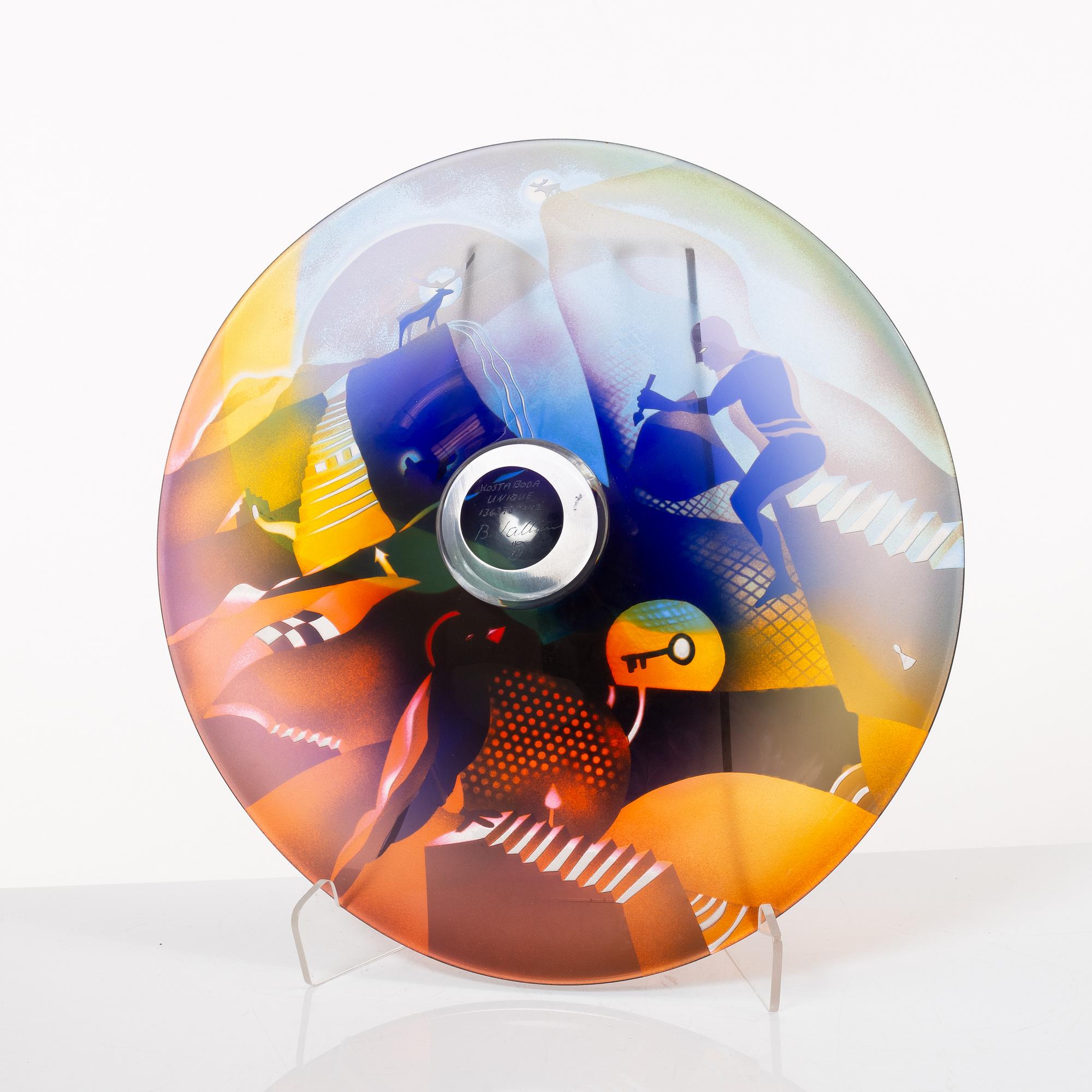 Bertil Vallien, fat, glas, Kosta Boda.