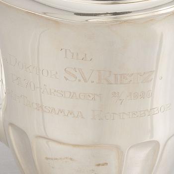 Coffee service, 3 pieces, silver. GAB, Stockholm 1920.