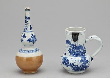 VATTENDROPPARE samt KANNA, poslin, Kina, Qing dynastin, Kangxi (1662-1722).