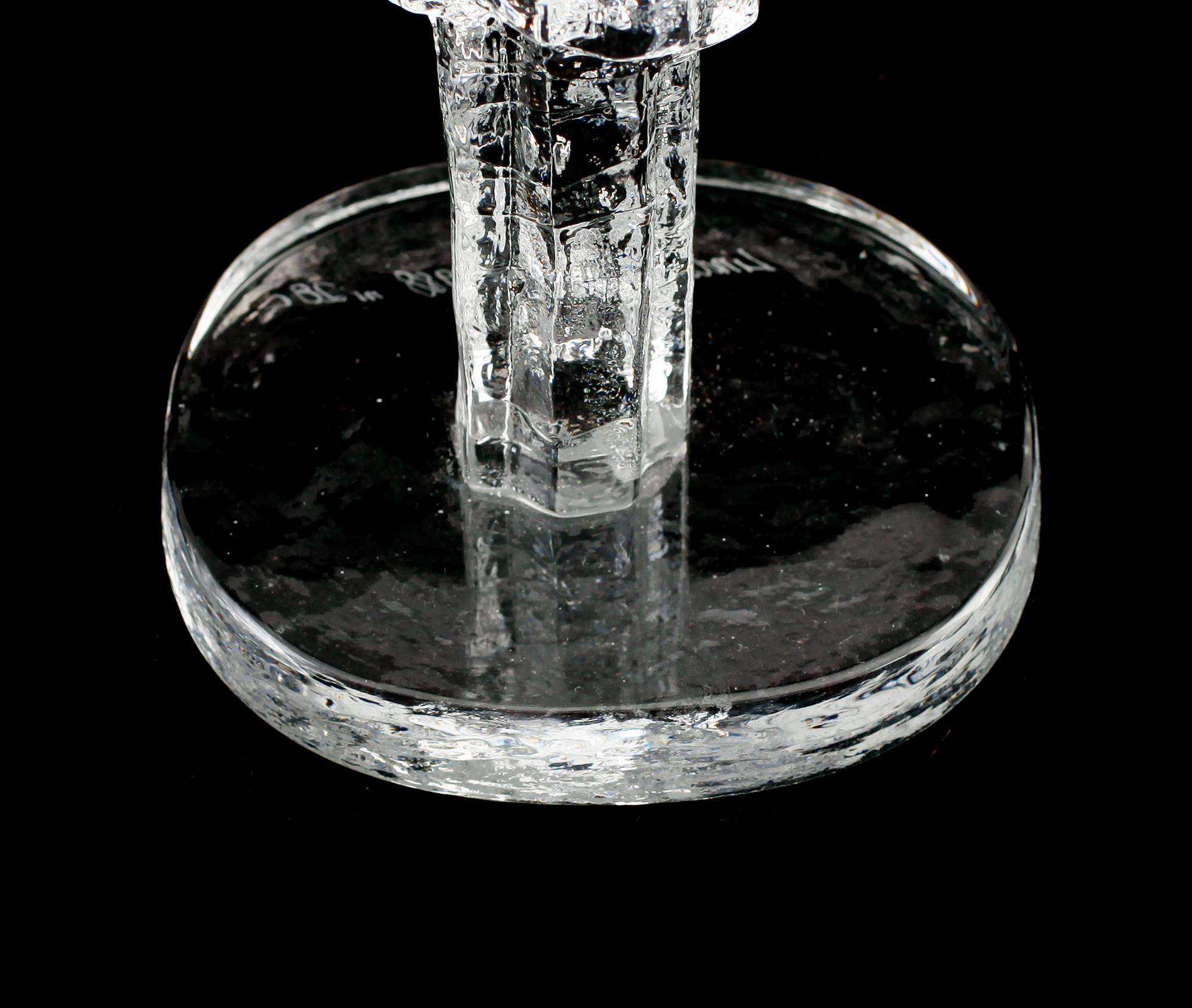 SKULPTUR, glas, Edvin Öhrström, Lindshammar, 1988.