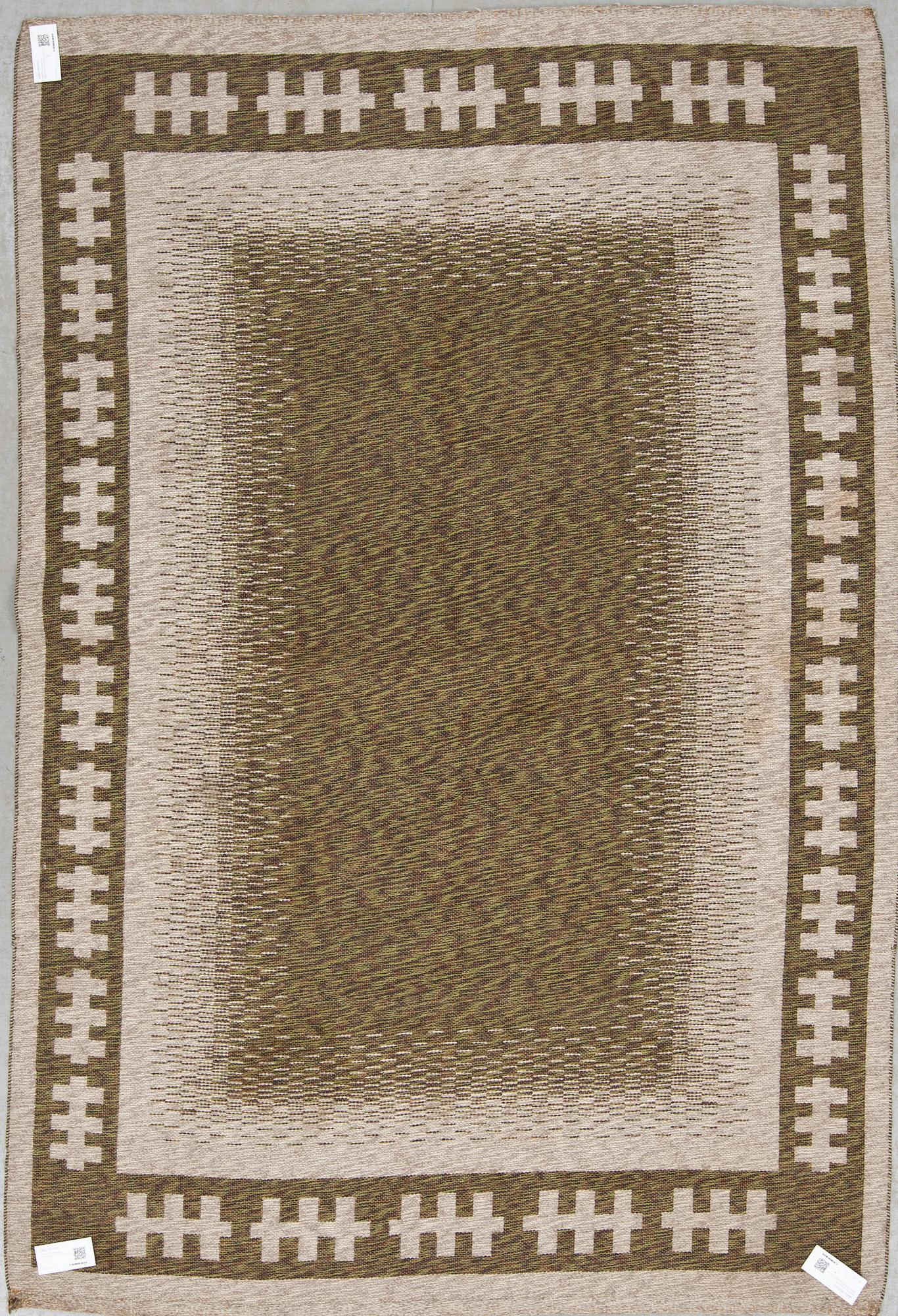 MATTA, dubbelvävd, 1950/60-tal. Ca 236 X 159 cm.