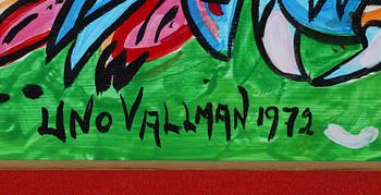 UNO VALLMAN, olja på pannå, signerad och daterad 1972.