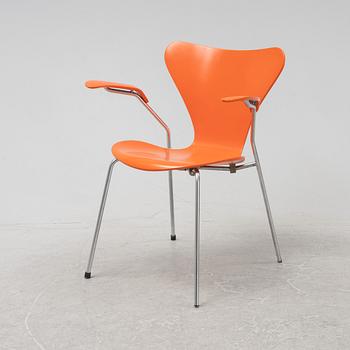 Arne Jacobsen, a 'Sjuan' chair, Fritz Hansen, Denmark.