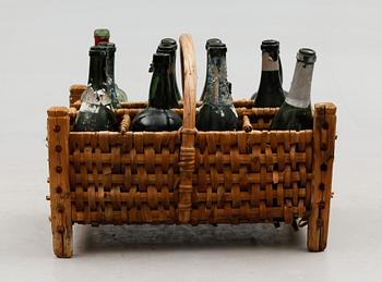 FLASKKORG, 1800-/1900-tal.