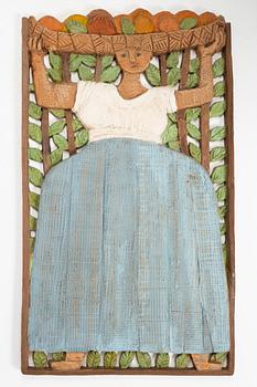 Bengt Lindqvist, "Kvinna med fruktkorg".