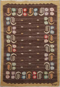 MATTA, rölakan, Sofia Widén, monogramsignerad, 200 x 134 cm, 1900-talets andra hälft.