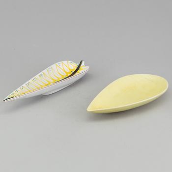 STIG LINDBERG, two ceramic dishes from Gustavsberg.