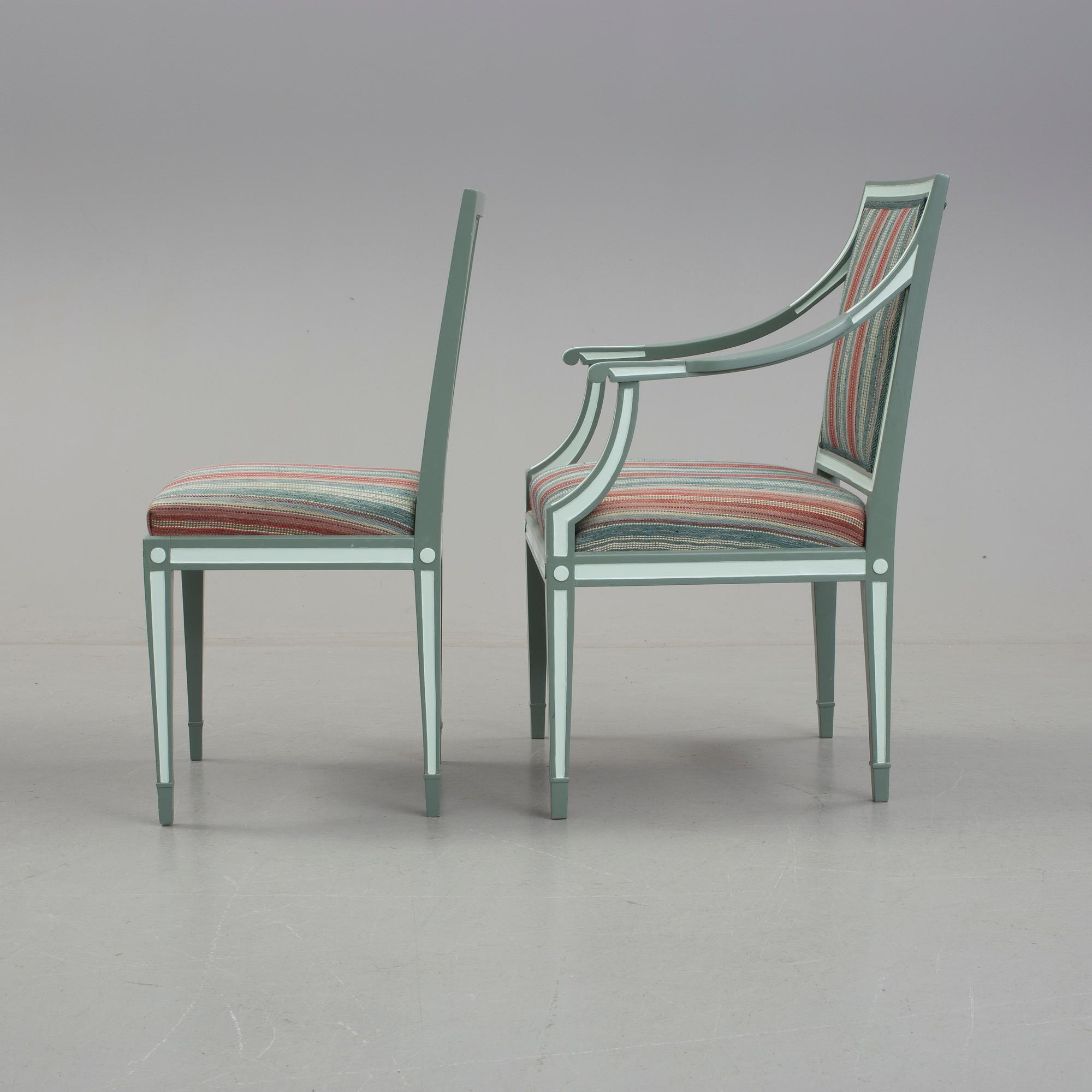 SALONGSGRUPP, 7 delar, "Ingrid", Carl Malmsten, AB Svenska Möbelfabrikerna Bodafors, 1920-tal.
