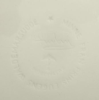 YTTERFODER, 4 st, porslin, Waldermarsudde, Prins Eugen, Gustavsberg och Rörstrand. Formgiven 1915.