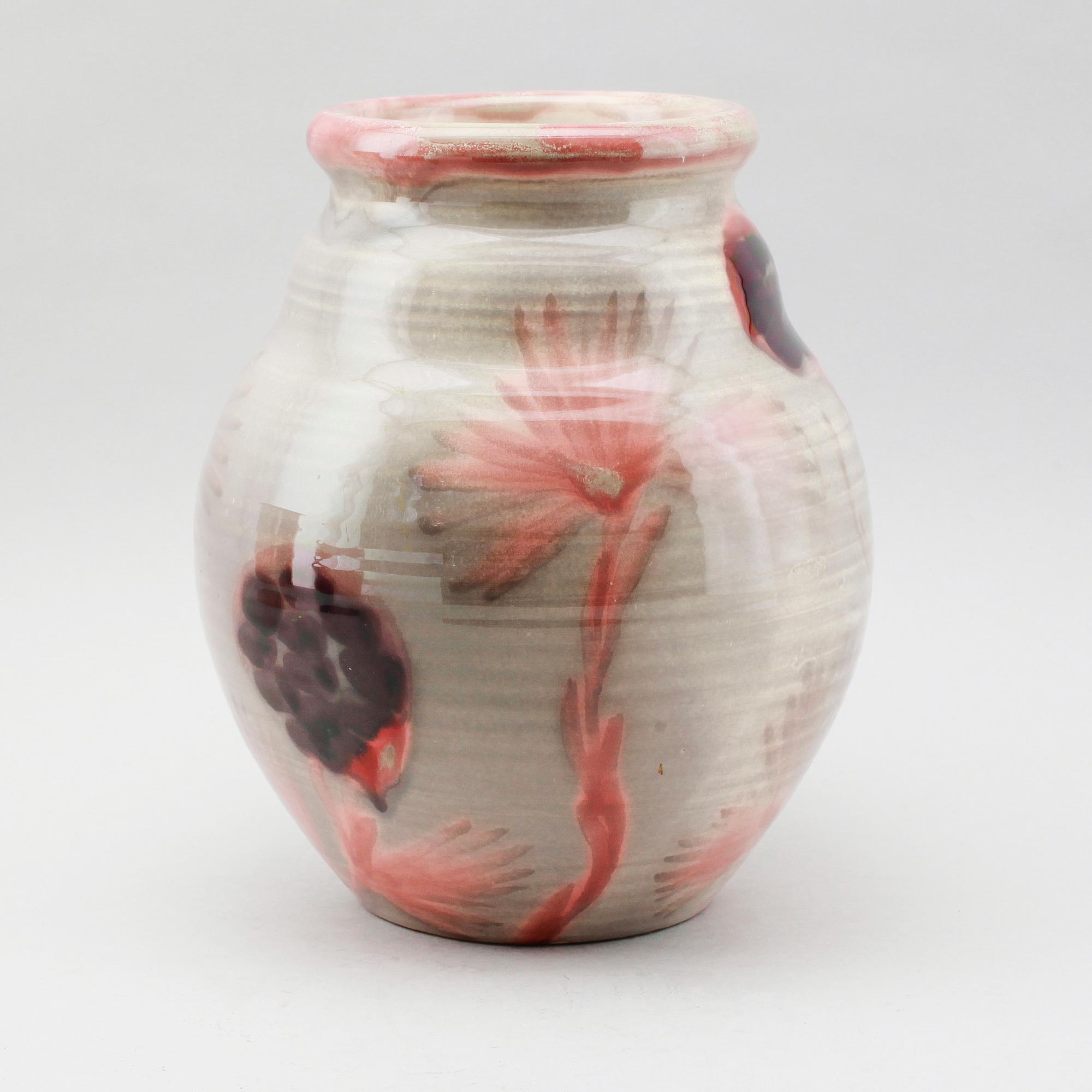 VAS, stengods, Höganäs, Edgar Böckman, signerad.