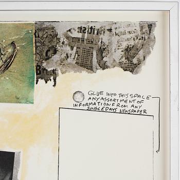 Robert Rauschenberg, offset print in colors, numbered 240/250.