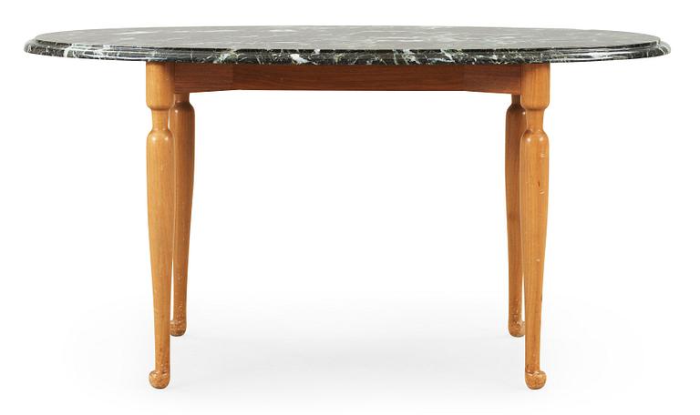 A Josef Frank marble and mahogany table, Svenskt Tenn.