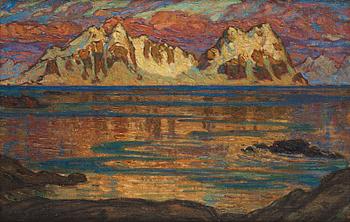 714. Anna Boberg, "Aftonstiltje".
