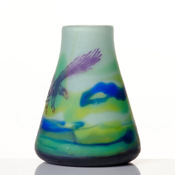 Axel Enoch Boman, an Art Nouveau cameo glass vase, Reijmyre, Sweden ca 1908.