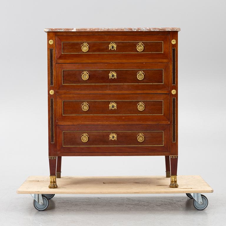 Chest of drawers, Empire style, second half of the 20th century.