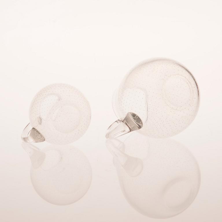 KANNOR, 2 st, glas, design Gunnel Nyman, 1900-talets mitt.