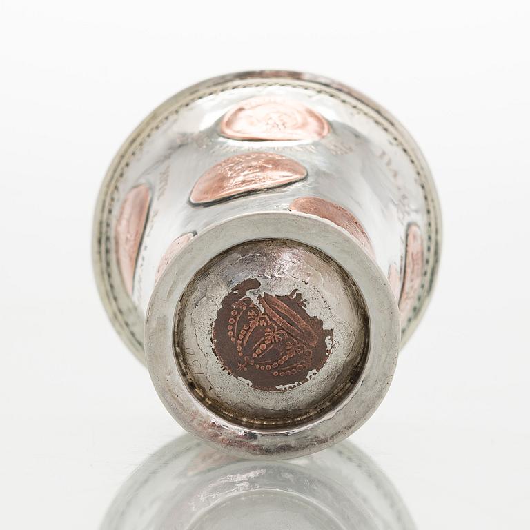 Pikari, kuparikolikoilla, leimaamaton, Ruotsi 1730-luku.