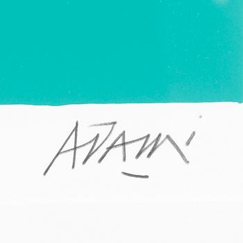 VALERIO ADAMI, färglitografi, signerad och numrerad XX/XX.
