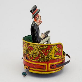 A tinplate Jiggs bumper car by Gebrüder Einfalt / Technofix, Germany, ca 1930.