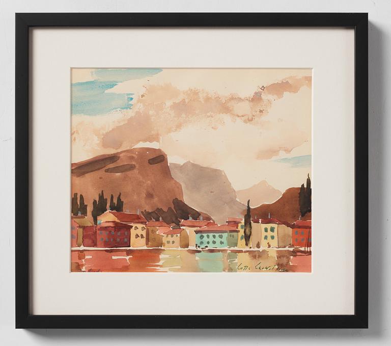 Lotte Laserstein, Stadsvy, Torbole, Italien.