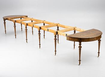 Dining table, circa 1900.