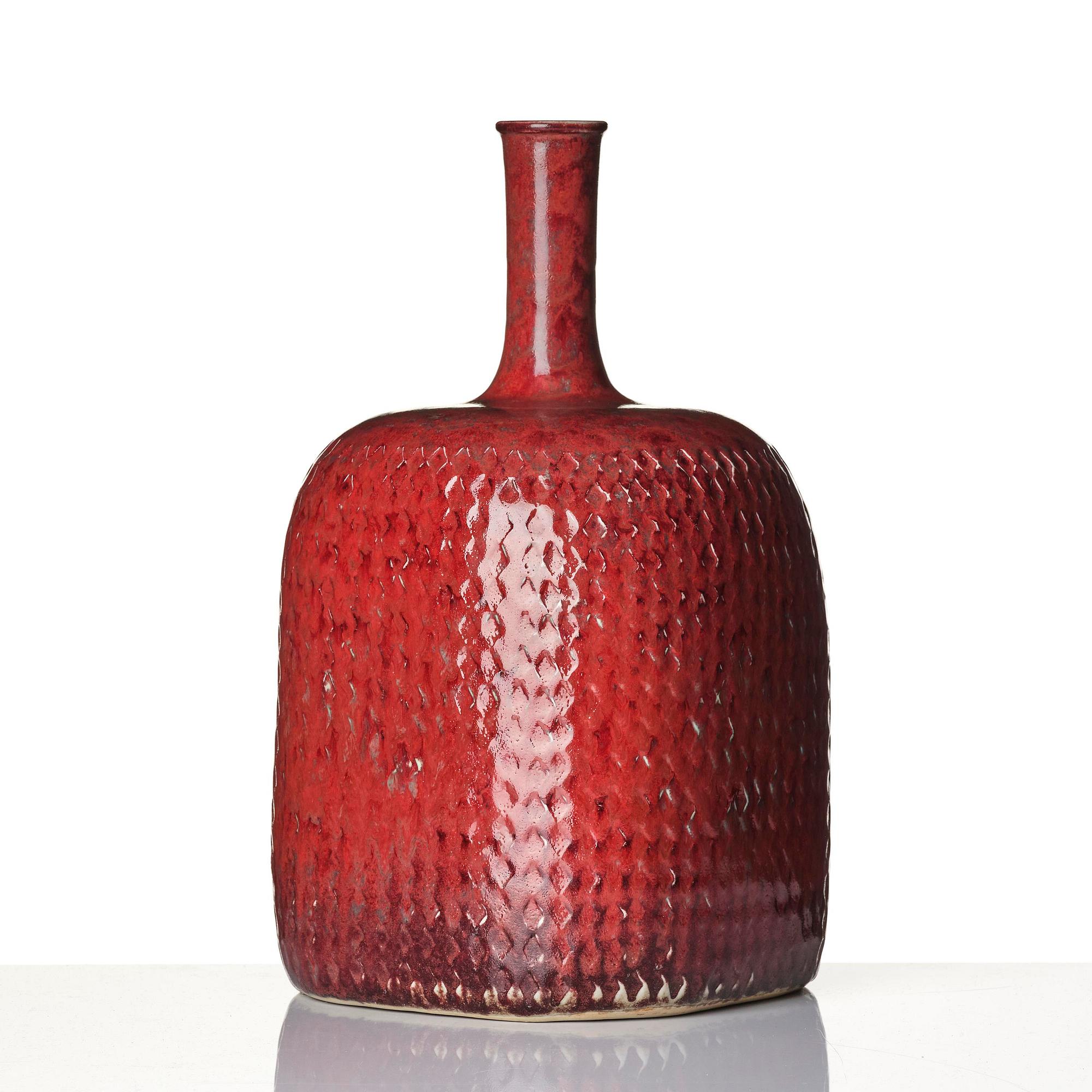Stig Lindberg, a stoneware vase, Gustavsberg Studio, Sweden 1972.